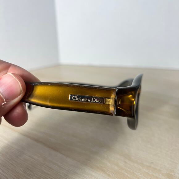 RARE! Vintage Christian Dior Gaelle 17E Sunglasses Gold FRAMES ONLY 52-18-125 main image 11